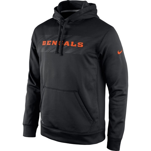 NFL Cincinnati Bengals Nike KO Speed Wordmark Performance Hoodie - Black